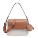 thumbnail image 1 of Bandolera Calvin Klein Millie 2 en 1 con solapa, PVC vainilla, 1 of 1