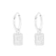 thumbnail image 1 of Aros de plata con letra L colgante, 1 of 2