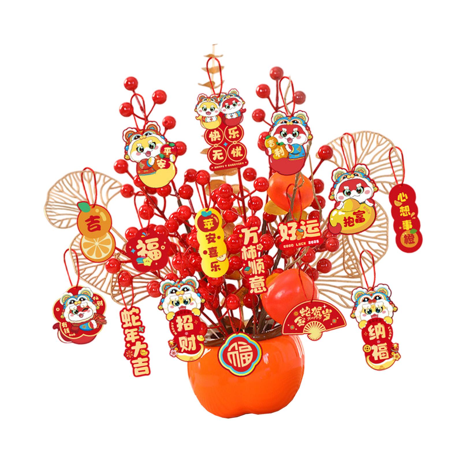 Magideal - Estatua De Resina Para Decoración De Año Nuevo Chino, Colección De Artesanías 2025, Adorno De Mesa Para Dormitorio, Escritorio De Año Nuevo Lunar, 202 Con Personaje Fu