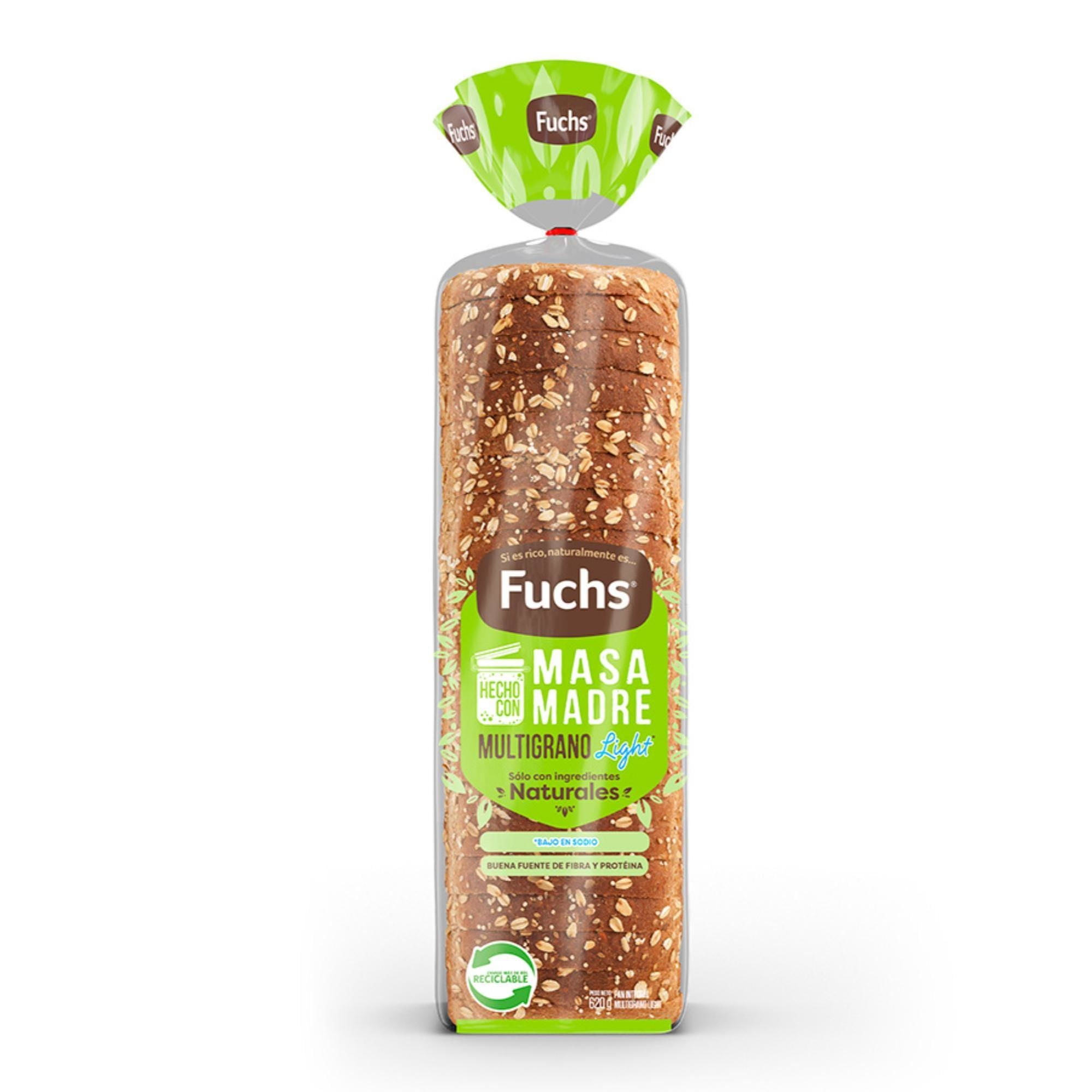 Pan De Molde Light Multigrano 620 g Fuchs