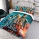 thumbnail image 3 of La Mala Subasta Conjunto de sábanas temático, trío de piezas, cómodo y amigable con la piel, diseño único, regalo de decoración para el hogar para familiares, amigos y fans,140cm *210cm, 3 of 6