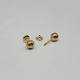 thumbnail image 2 of Aros Bolita, tope rosca de oro 18k, 2 of 3