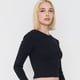thumbnail image 3 of Polera Mujer Crop Manga Larga Negro Corona, 3 of 5