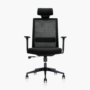 Modernismo - Silla Ejecutiva Premium De Oficina Benessere Color Negro
