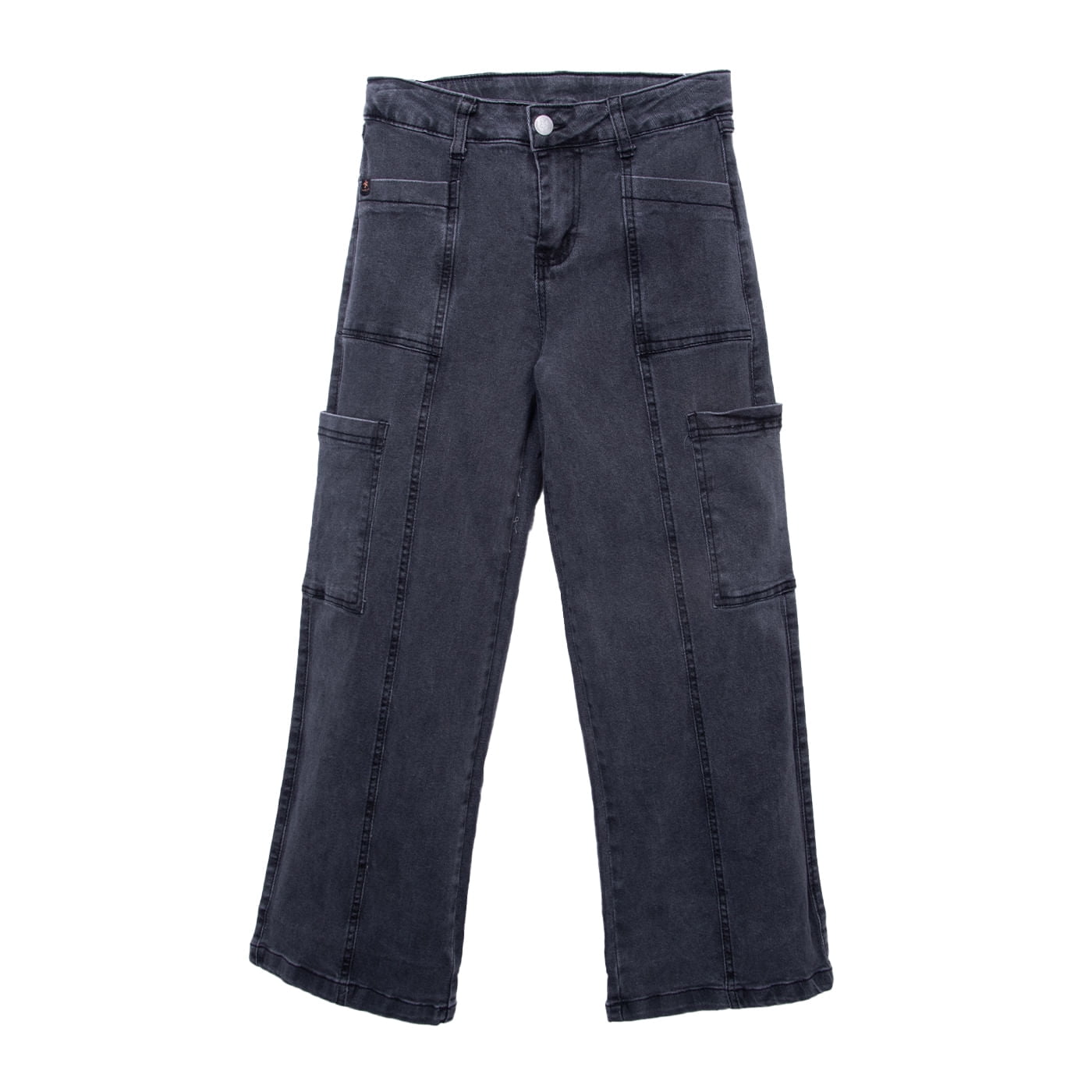 Pillin - Jeans Niña Cargo Negro