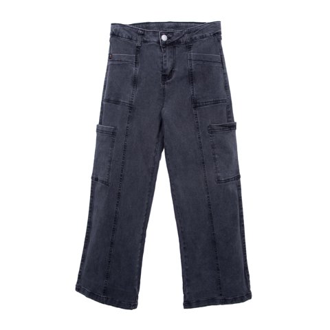 Pillin - Jeans Niña Cargo Negro