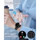 thumbnail image 2 of Reloj inteligente HUAKUA para mujeres y hombres con monitor de frecuencia cardíaca negro, 2 of 7