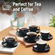 thumbnail image 4 of Tazas de cappuccino Brew To A Tea 177 ml, pack de 6, negras, 4 of 7