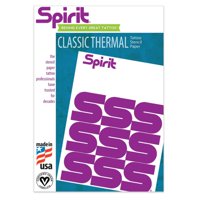 Papel Térmico Para Transferencia De Tatuajes Spirit Classic, 8,5 X 11, 100 Hojas