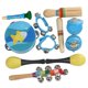 thumbnail image 2 of Juego De Instrumentos Musicales 7 Tipos De Juguetes De Percusión De Tambor De Pandereta De Jardín De Infantes, 2 of 5