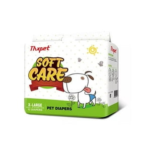 Genérico - Pañales Peros Pastor Aleman O Dalmata Talla Xl 25-40 Kg -12Un Amarillo Pñ-Xl-1