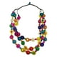thumbnail image 4 of Collar Bohemio Collar Babero Collar De Cuentas De Madera Para Mujer Dama Boda Color Mezclado, 4 of 5