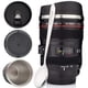 thumbnail image 1 of Taza de café con lente de cámara STRATA CUPS, 400 ml, con 2 tapas, cuchara y bolsa, 1 of 9