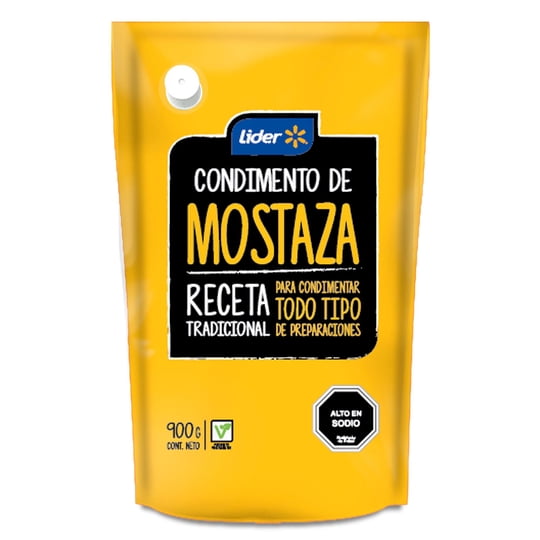 Condimento De Mostaza 900 g Lider