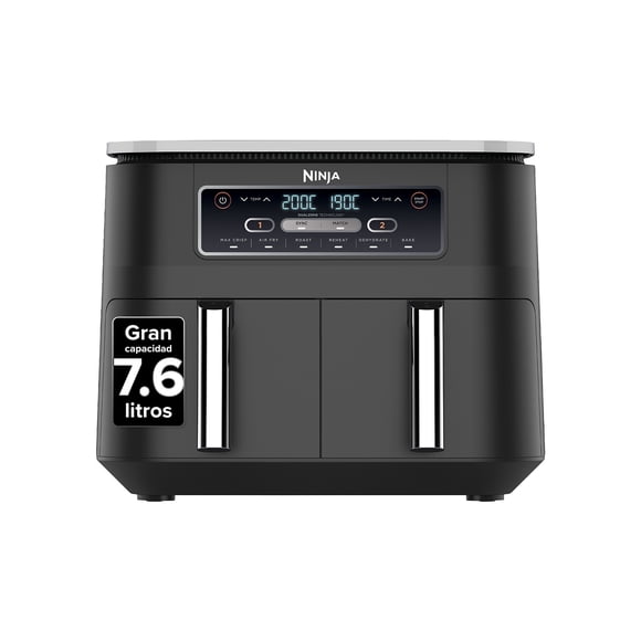 Freidora de Aire doble Ninja 6 en 1 de 7.6L
