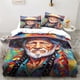 thumbnail image 1 of Willie-Nelson Bedding Set,Duvet Cover Comforter Bed Set Quilt Cover Pillowcase, Boys Girls Adults Bed Sheets, 1 of 5
