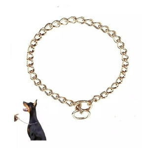 Defensor - Collar De Adiestramiento Metálico, Para Perro 60 Cm, Dorado