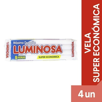 Vela Super Económica 4 Unidades 1 Un Luminosa