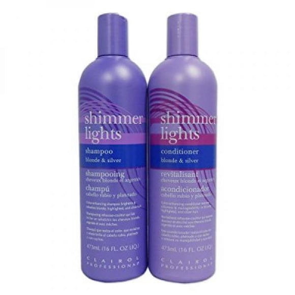 Combo en oferta Clairol Shimmer Lights: Shampoo de 16 oz + Acondicionador de 16 oz.