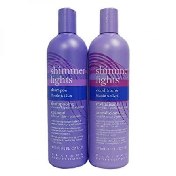 Combo en oferta Clairol Shimmer Lights: Shampoo de 16 oz + Acondicionador de 16 oz.