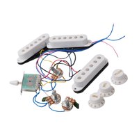 Bothyi - Juego De Pastillas De Guitarra Con 5 Ruedas Dentadas Precableadas Para Guitarra Eléctrica St, Instrumento Musical, Color Blanco