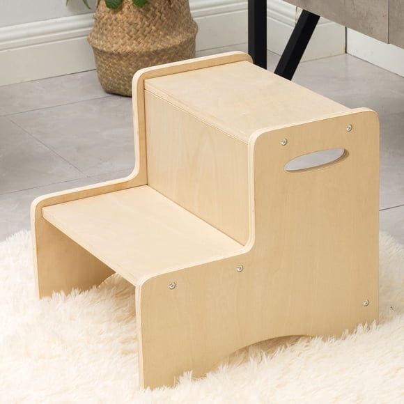 Banqueta de escalón WOOD CITY 33 × 36 × 34 cm Madera natural 2 peldaños