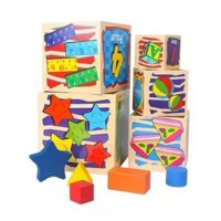 Genérico - Juguete Didáctico De Madera Torre Cubos Encaje Madera