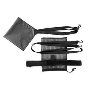 Ioensy - Equipo De Entrenamiento De Agilidad De Paracaídas De Natación Cinturón De Resistencia De Natación Con Arrastre 20Cm Negro