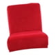 thumbnail image 4 of Stretch Short Low Back Chair Cover Bar Counter Stool Slipcover Wine Red, 4 of 5
