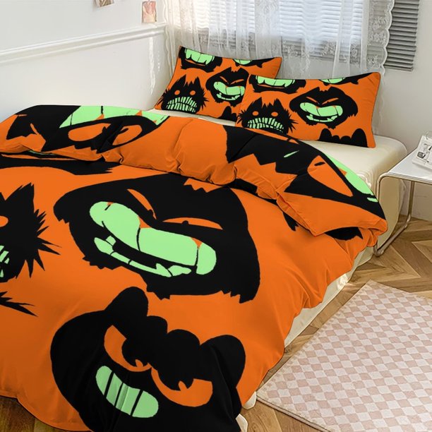 Ge_ngar Print Bedding Set Pattern Duvet Cove Set 3 Pieces 1 Quilt Cover And 2 Pillowcases for Women Men Teens