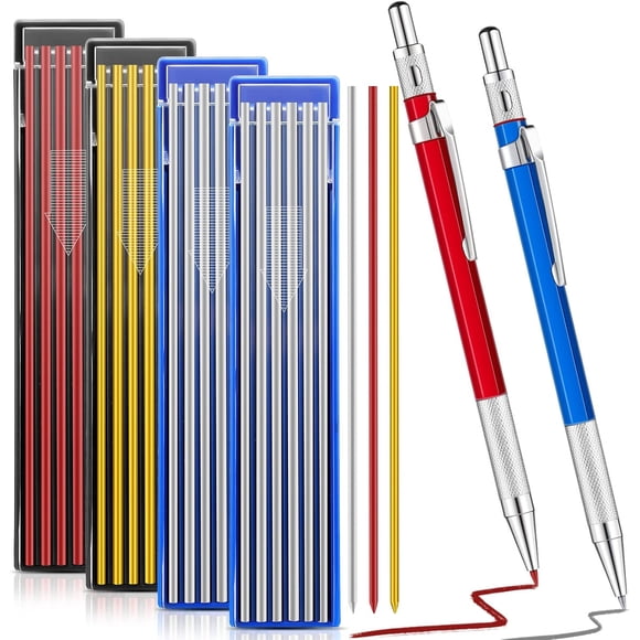 Lápiz Soldador Gersoniel 2 Unid 2mm Con 48 Minas Marcador Metal