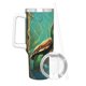 thumbnail image 3 of Bebé Tortuga Vaso aislado de acero inoxidable con asa, diseño temático, regalo para familia, amigos y fans; incluye pajita y encaja en el portavasos estándar, 40 oz, 3 of 6