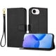 thumbnail image 1 of Funda Cartera para iPhone 16E Tarjetero Soporte Magnético y Correa Negro, 1 of 5