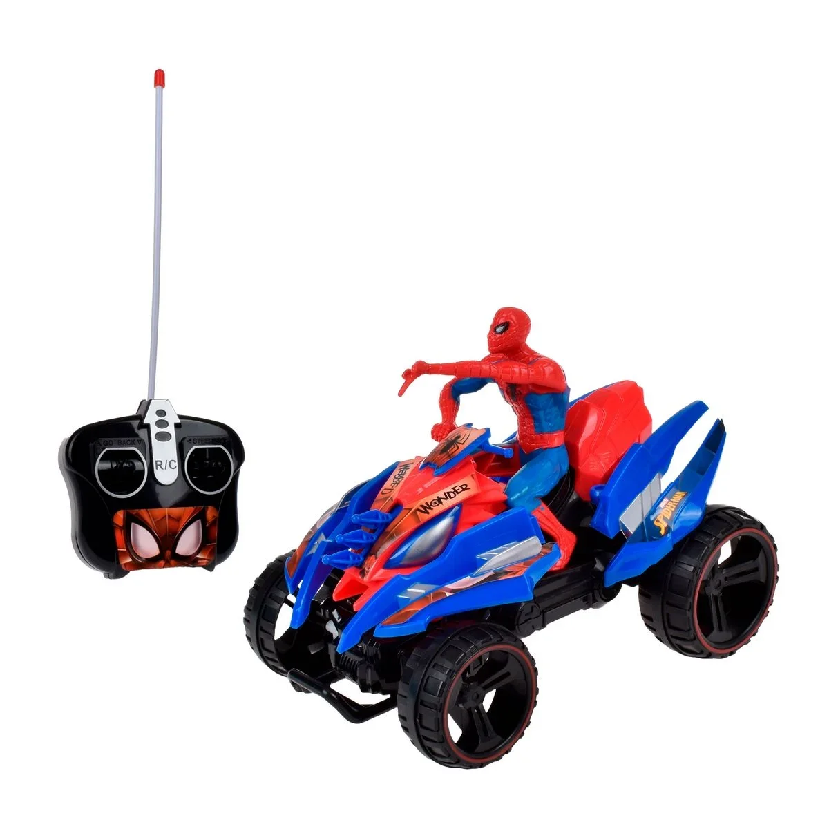 Cuadrimoto R/c Con Figura Spiderman