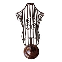 Ioensy - Soporte De Exhibición De Ropa De Perro De Metal Perchas De Soporte Vestido De Mascota Modelo Tienda Bronce