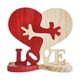 thumbnail image 5 of Adornos De Madera En Forma De Corazón Para Mesa De Boda, Estatuas De Madera Con Letreros De Madera Love, 17 X 18 Cm, 5 of 5
