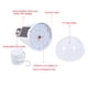 thumbnail image 3 of Bombilla LED solar para cobertizo, lámpara de control portátil e impermeable con panel solar, lámpara de emergencia para interiores y exteriores, senderismo, camping [12 W], 3 of 5