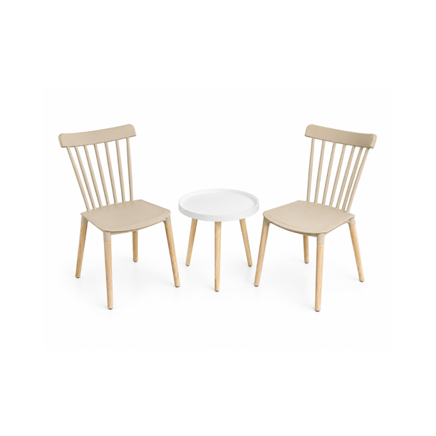Set de Terraza Windsor Magic - Blanco / Beige