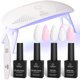 thumbnail image 1 of Kit de Gel de Uñas beetles 8 ml Blanco y Rosa – 6 piezas con lámpara UV/LED, 1 of 7