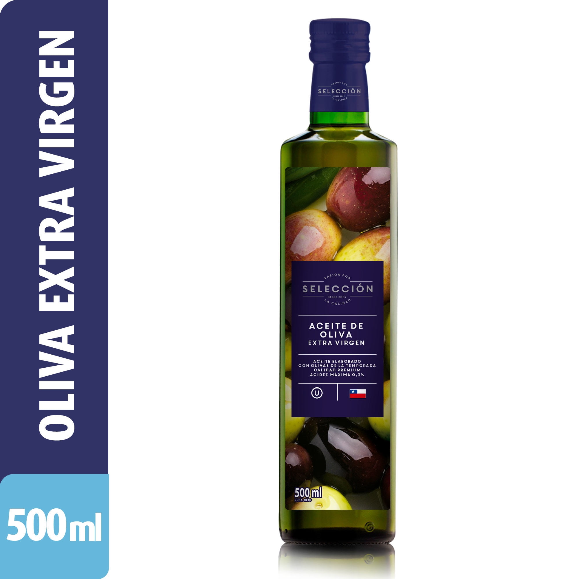 Aceite Oliva Extra Virgen Botella 500 ml Selección