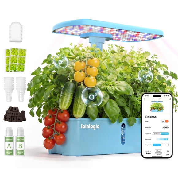 Sistema De Cultivo Hidropónico De 12 Pods Con Wi fi Inteligente