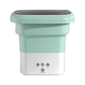 Bothyi - Lavadora Plegable, Ahorro De Espacio, Duradera, Pequeña Para Apartamento, Viaje, Escuela, Verde