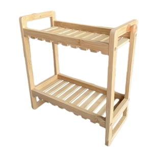 Magideal - Estante De Almacenamiento Para Baño, Estante De Almacenamiento De 2 Niveles, Escritorio, Cocina, Estante De Especias, Estante De Ducha Para Cafetería,