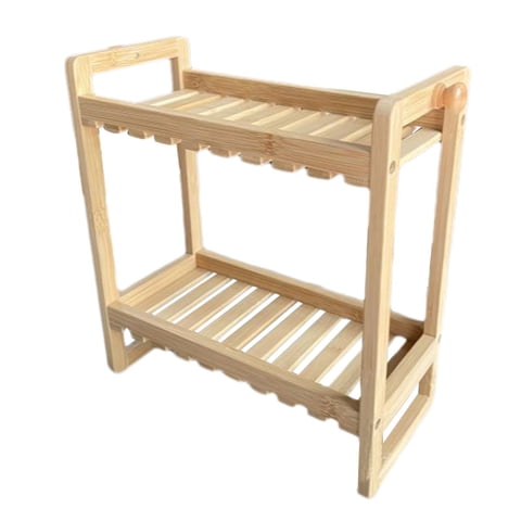 Magideal - Estante De Almacenamiento Para Baño, Estante De Almacenamiento De 2 Niveles, Escritorio, Cocina, Estante De Especias, Estante De Ducha Para Cafetería,