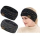 thumbnail image 1 of Diadema cálida de invierno para mujer, forro polar peludo, tejido de cable grueso, calentador de orejas, 1 of 8