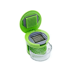 Importclick - Trituradora Picadora Para Ajos Acero Inoxidable 7X7 Cm