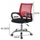 thumbnail image 2 of Silla de oficina ergonómica altura ajustable gira 360° Roja, 2 of 11