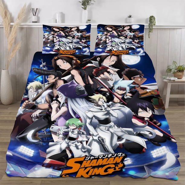 Shaman King Quilts for Queen Bed Bedspreads,Soft Bed Quilt Lightweight Bedspread,Quilted Coverlet