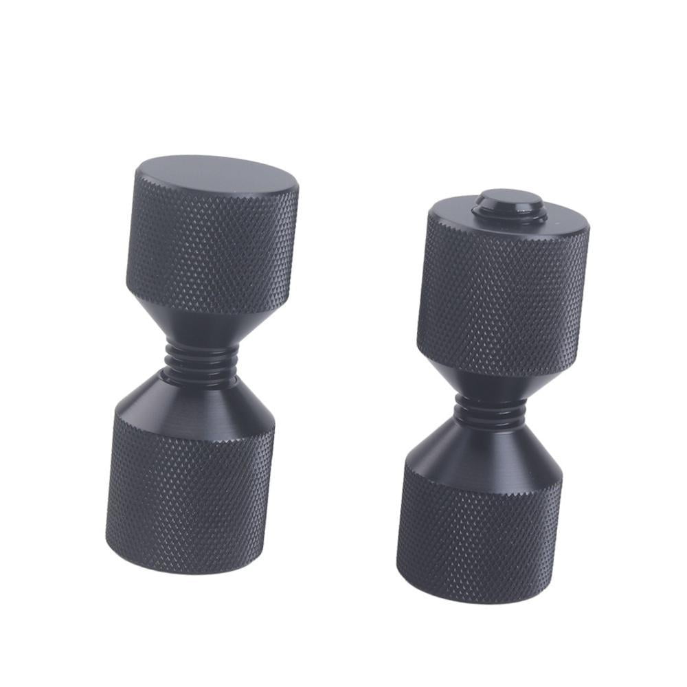 Ioensy - Juego De 2 Pasadores De Alineación De Brida De Dos Orificios De 1-1/8" Con Acabado Negro Juego De Pasadores De Dos Orificios