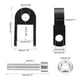 thumbnail image 3 of Par de extensores de altura de amortiguador de 3 cm universales para suspensión de motocicleta negro, 3 of 6